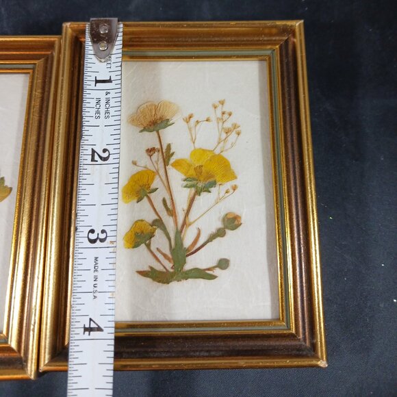 Vintage 2 Pressed Flower Frames Broadway - Picture 5 of 9